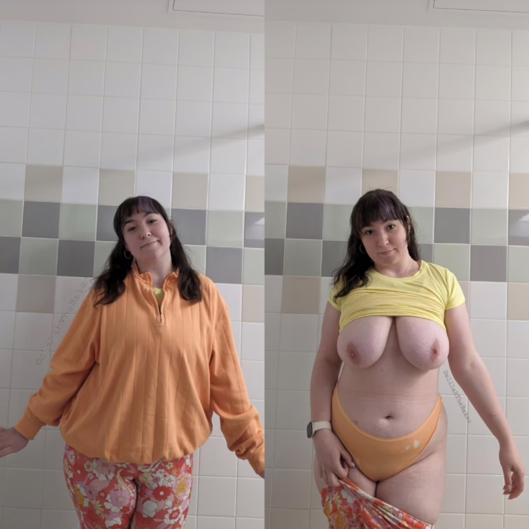 Oversized sweaters can certainly hide a lot