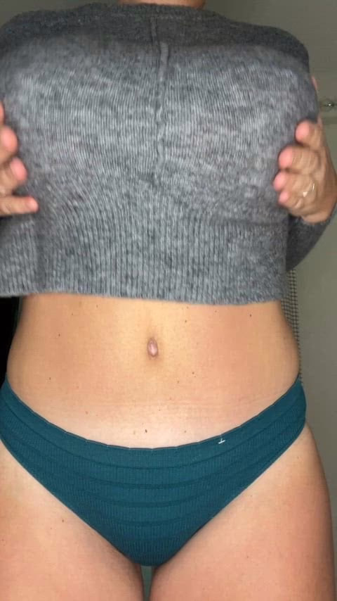 This sweater tickles my big pokies