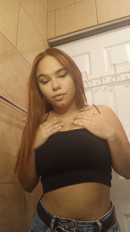 Do you think any of my tits would fit completely in your mouth?