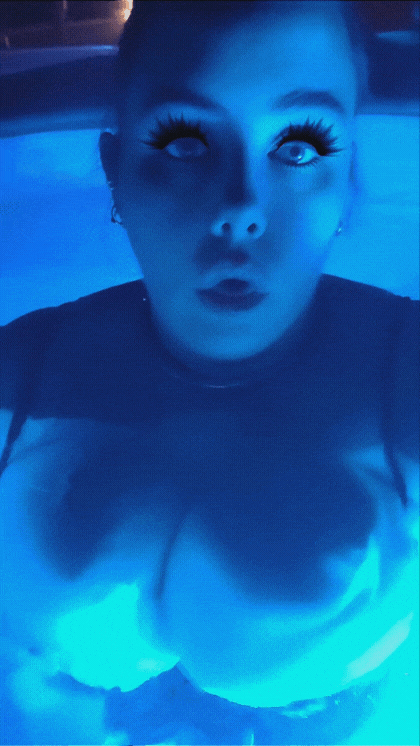 Public nude breasts bouncing in the hottub. Hope no one sees me!