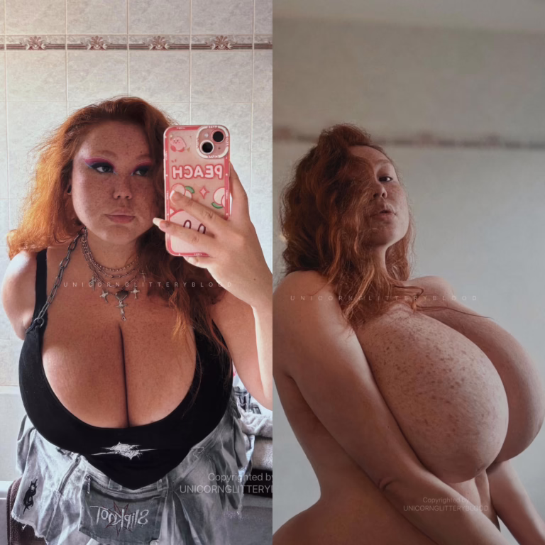 [OC] ive been a bit down about the size of my tits lately... theyre too big??
