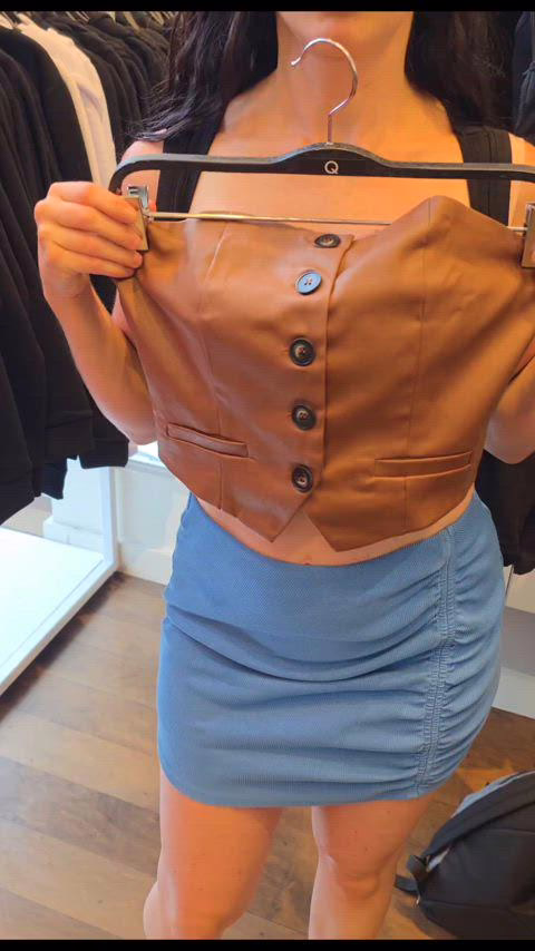 That's how you try clothing on