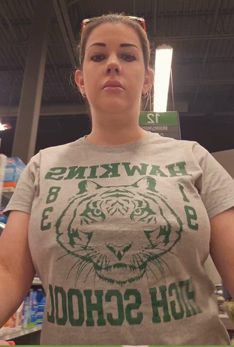 Big Boobs Gw In Grocery Store Hotnursefla