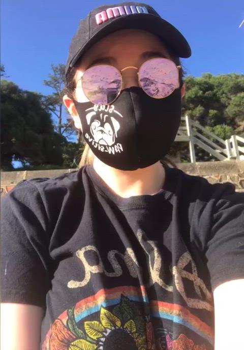 Big Boobs Love A Cheeky Public Flash