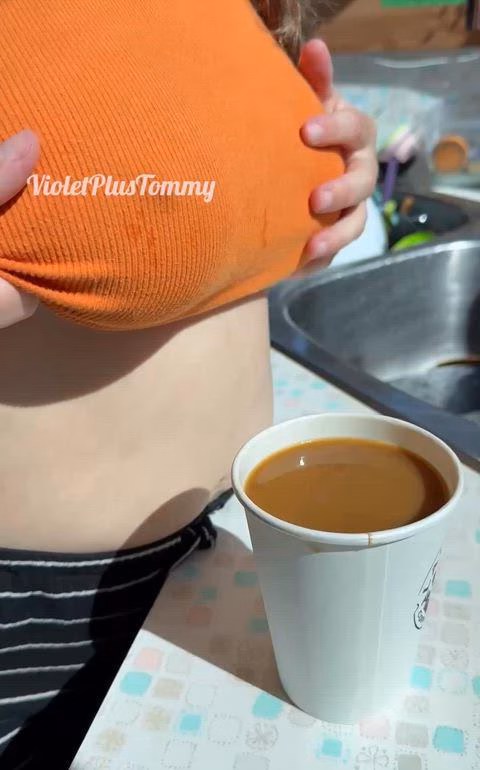 Big Boobs – Need some milk for your coffee [f26] – VioletVanDyke